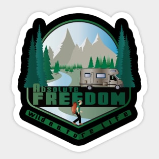 Absolute freedom Sticker